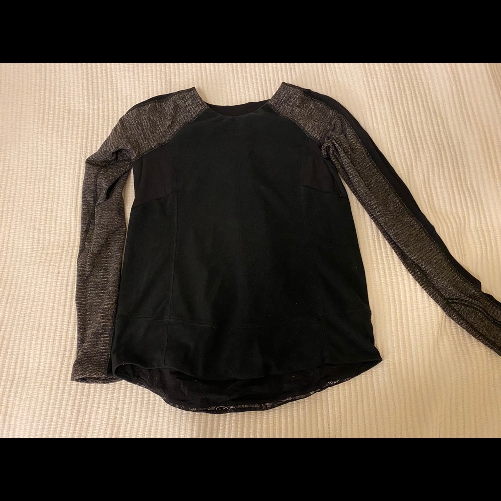 Lulu Lemon Fleece Reflective Long Sleeve Shirt